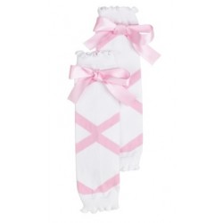 Adorable Pink Ballet Bow Leg Warmers